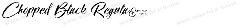 Chopped Black Regula字体转换